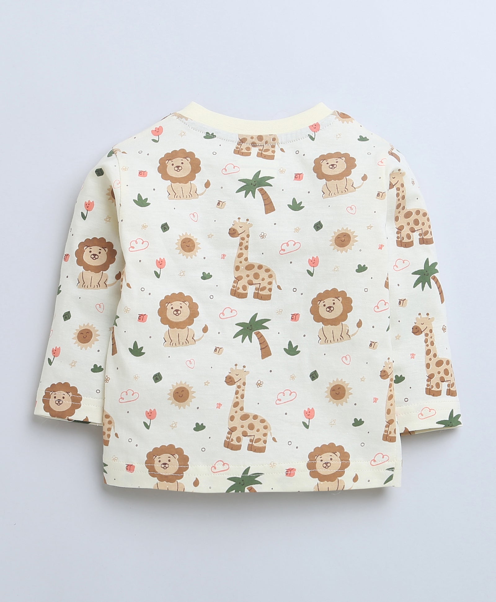 Boys 100% Cotton NA Jabla & Pyjama Set - Cream