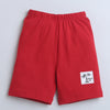 BUMZEE Red & White Boys Sleeveless T-Shirt & Short Set