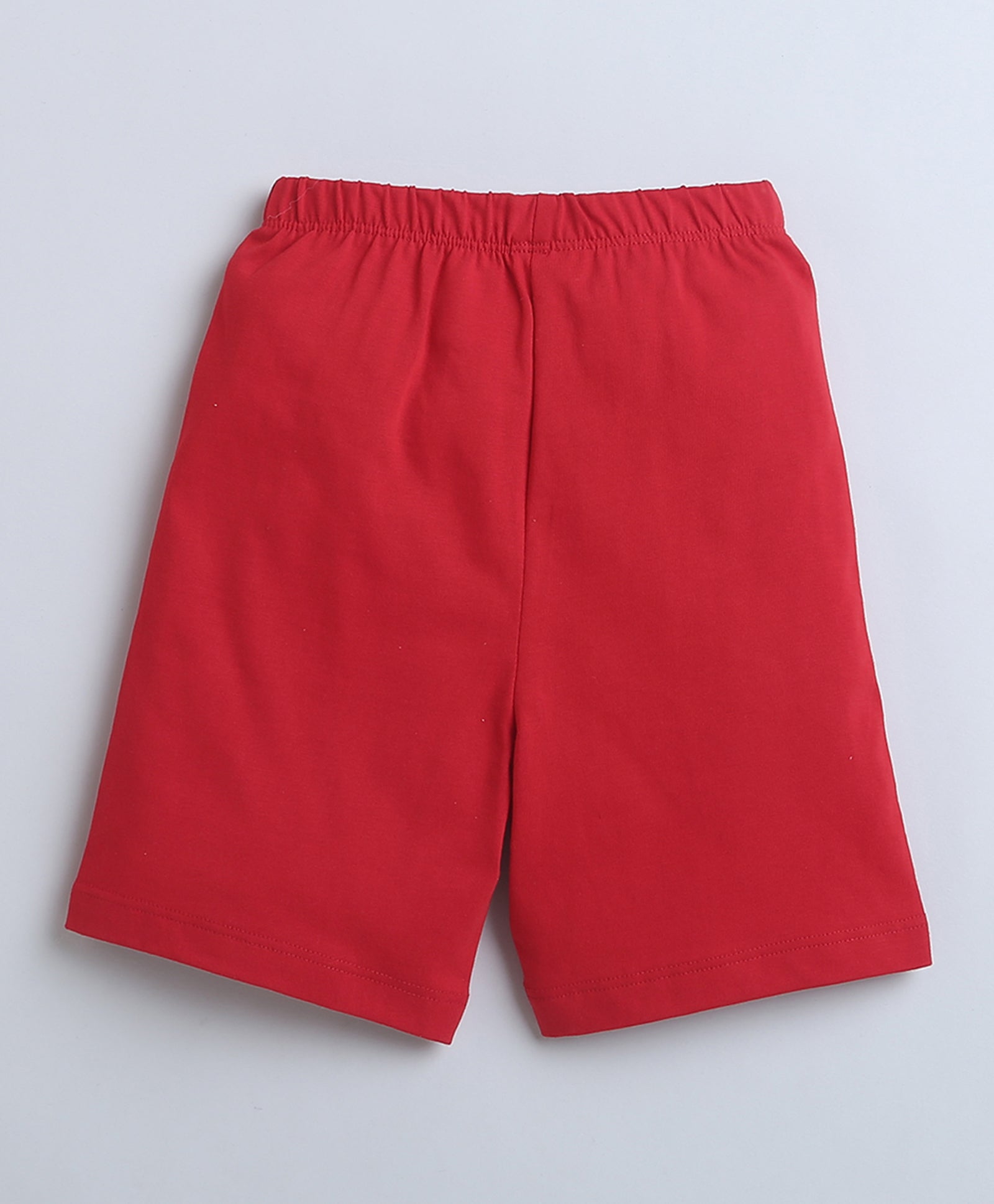 BUMZEE Red & White Boys Sleeveless T-Shirt & Short Set