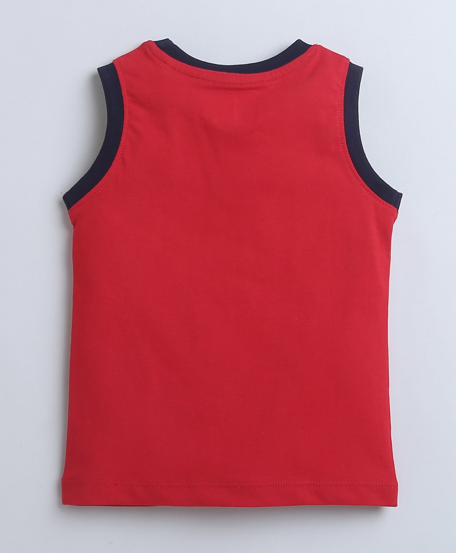 BUMZEE Navy & Red Boys Sleeveless T-Shirt & Short Set