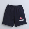 BUMZEE Navy & Red Boys Sleeveless T-Shirt & Short Set