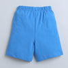 BUMZEE Blue & Orange Boys Sleeveless T-Shirt & Short Set
