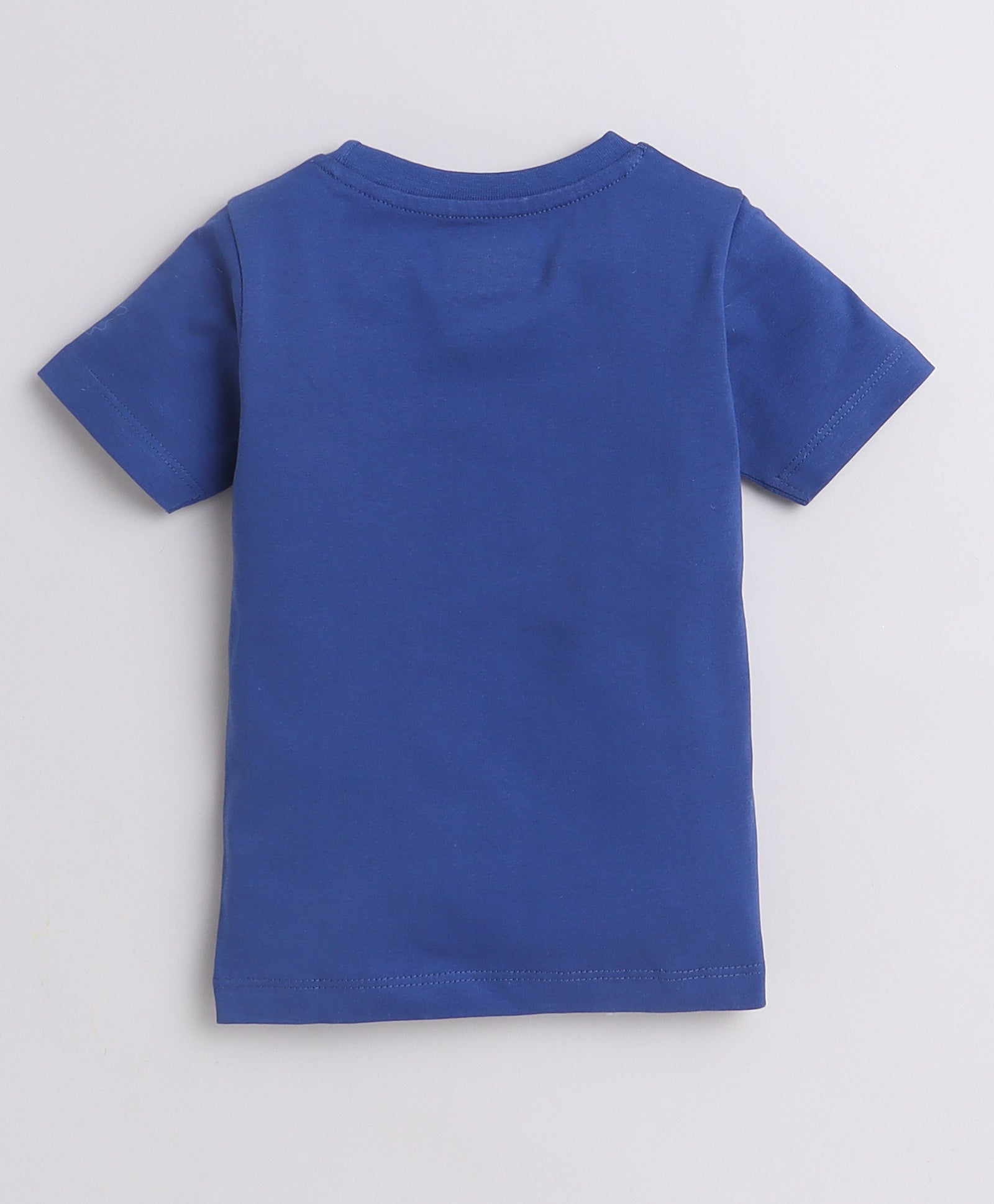 BUMZEE Royal Blue & Red Boys Half Sleeves T-Shirt & Short Set