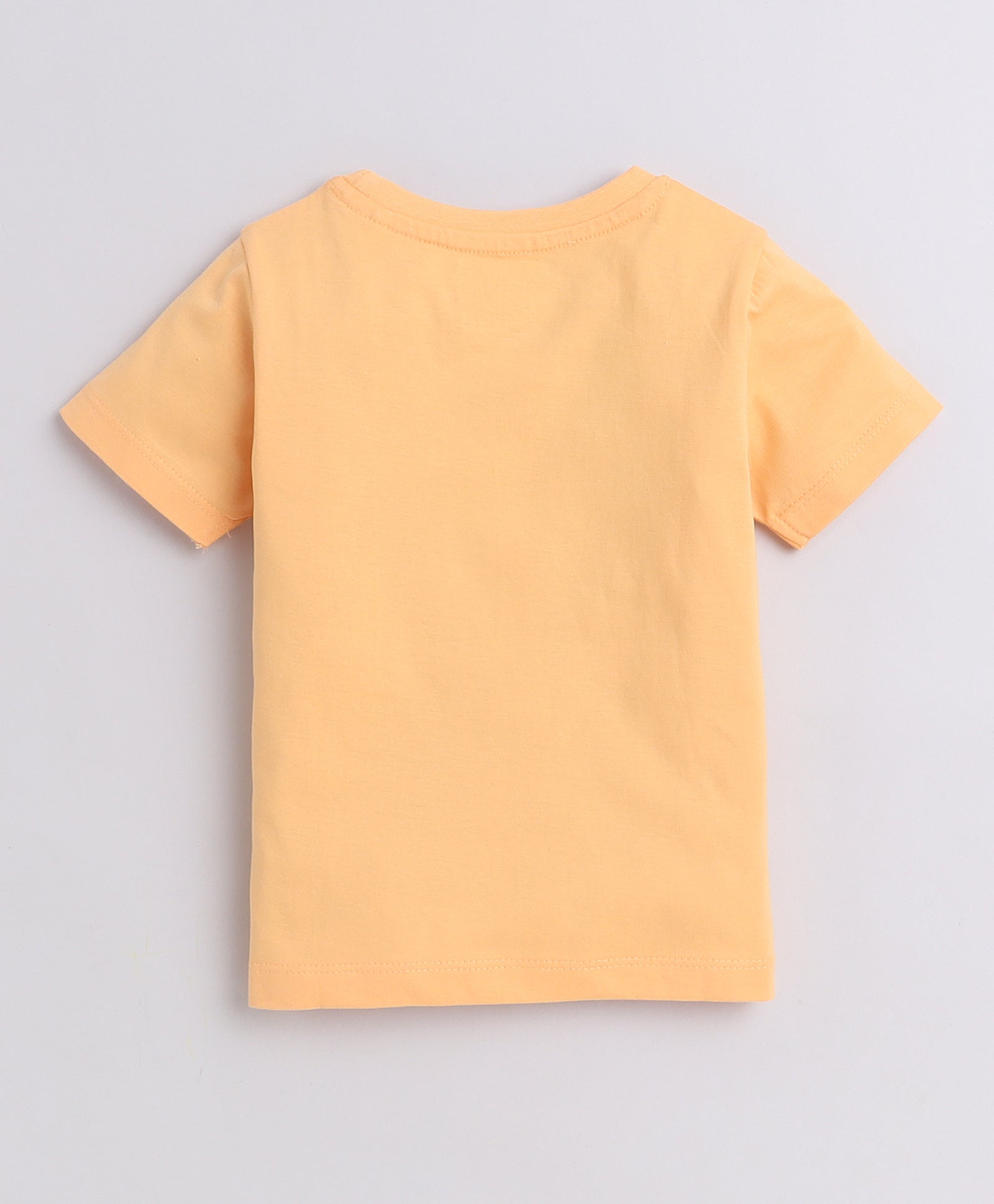 Boys 100% Cotton NA T-Shirt & Short Set - Orange & Grey