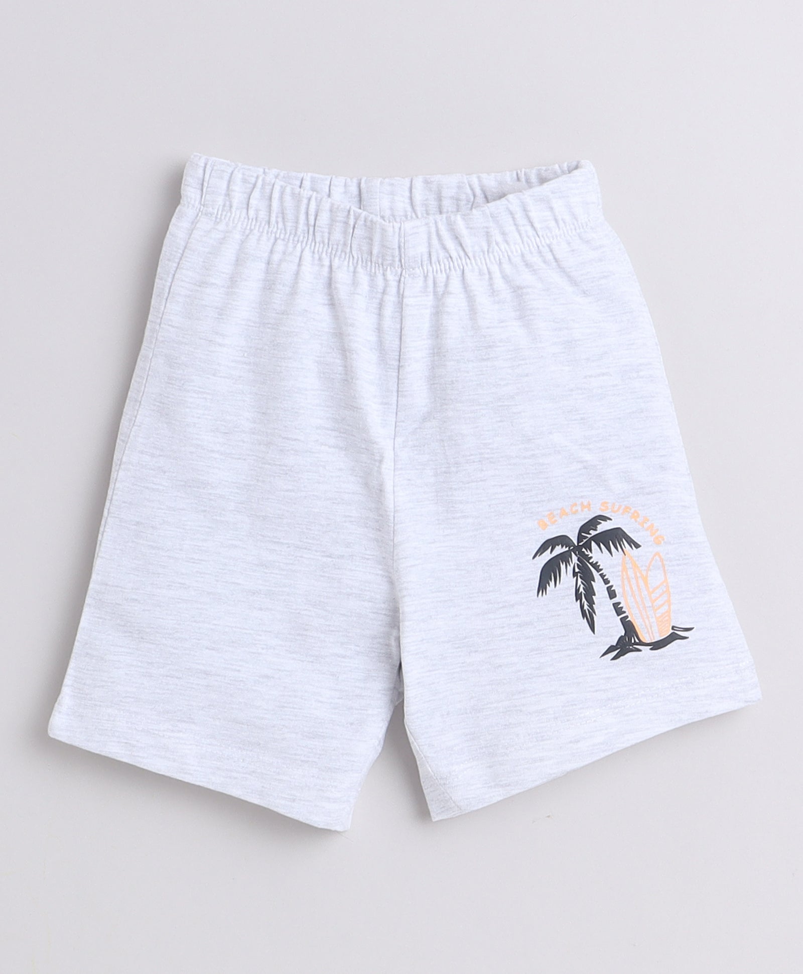 Boys 100% Cotton NA T-Shirt & Short Set - Orange & Grey