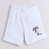 Boys 100% Cotton NA T-Shirt & Short Set - Orange & Grey