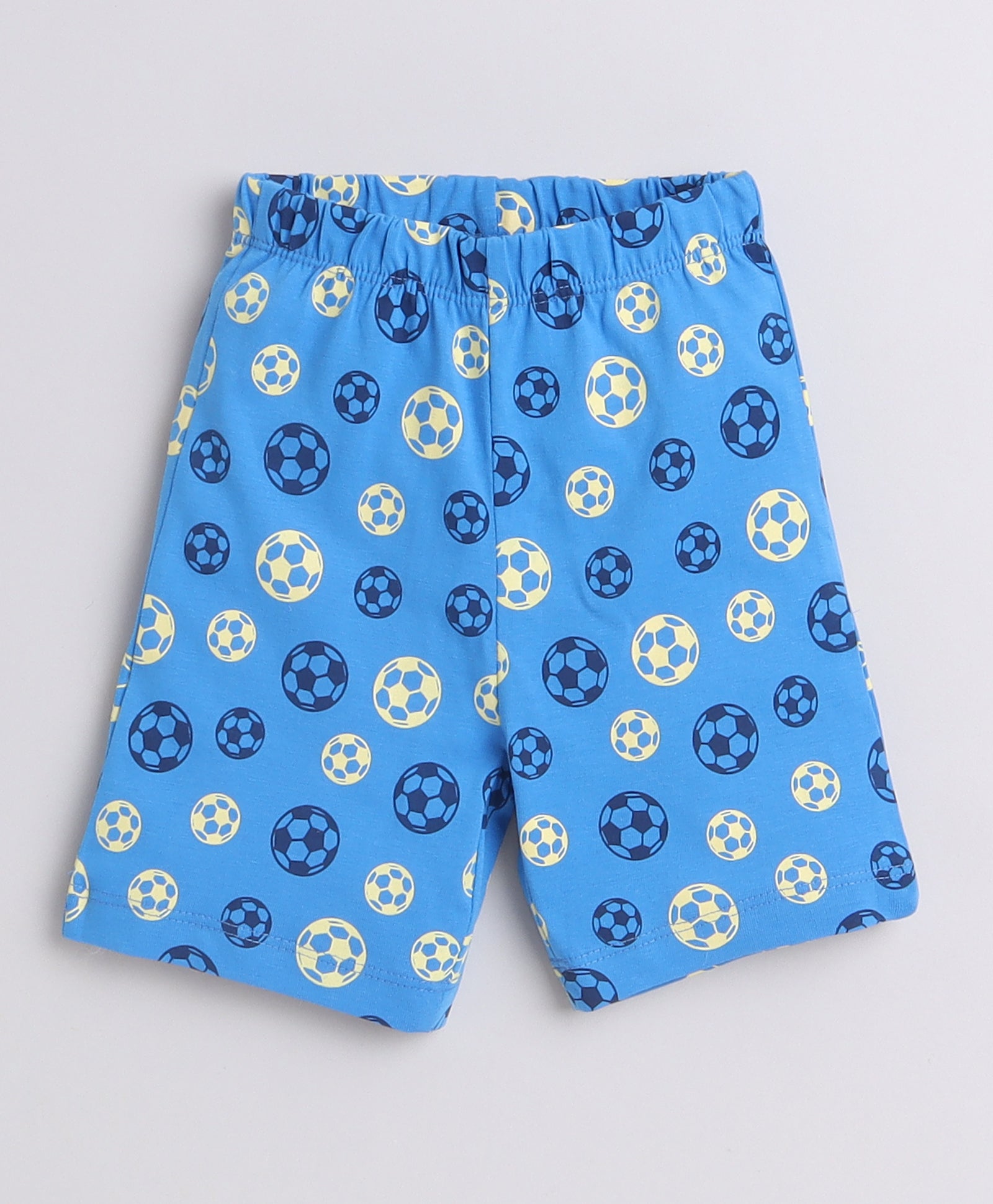 BUMZEE Blue & Yellow Boys Half Sleeves T-Shirt & Short Set