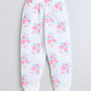 Girls 100% Cotton NA T-Shirt & Pyjama Set - White & Yellow