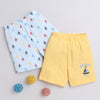 BUMZEE Sky Blue & Yellow Boys Shorts Pack Of 2