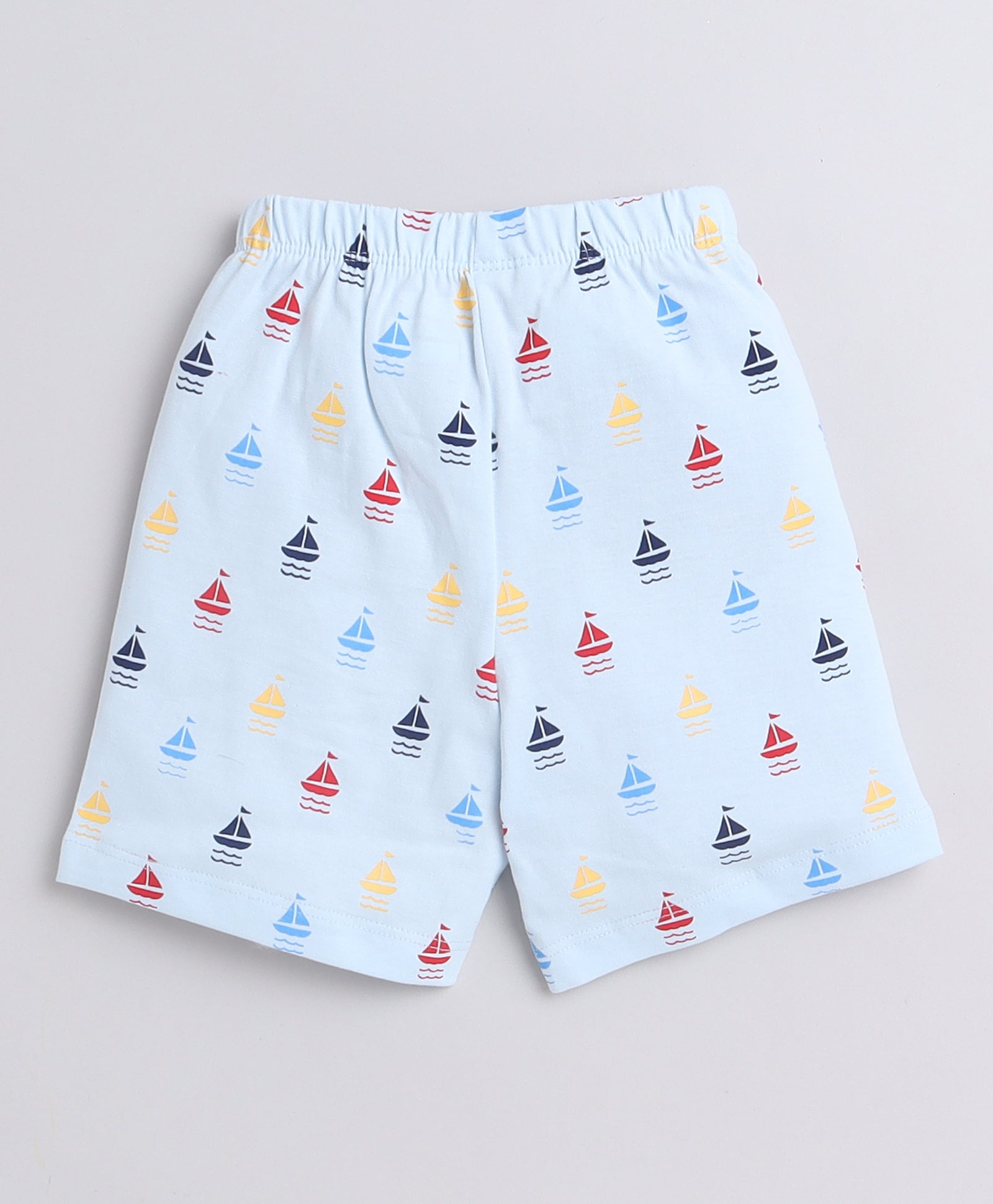 BUMZEE Sky Blue & Yellow Boys Shorts Pack Of 2