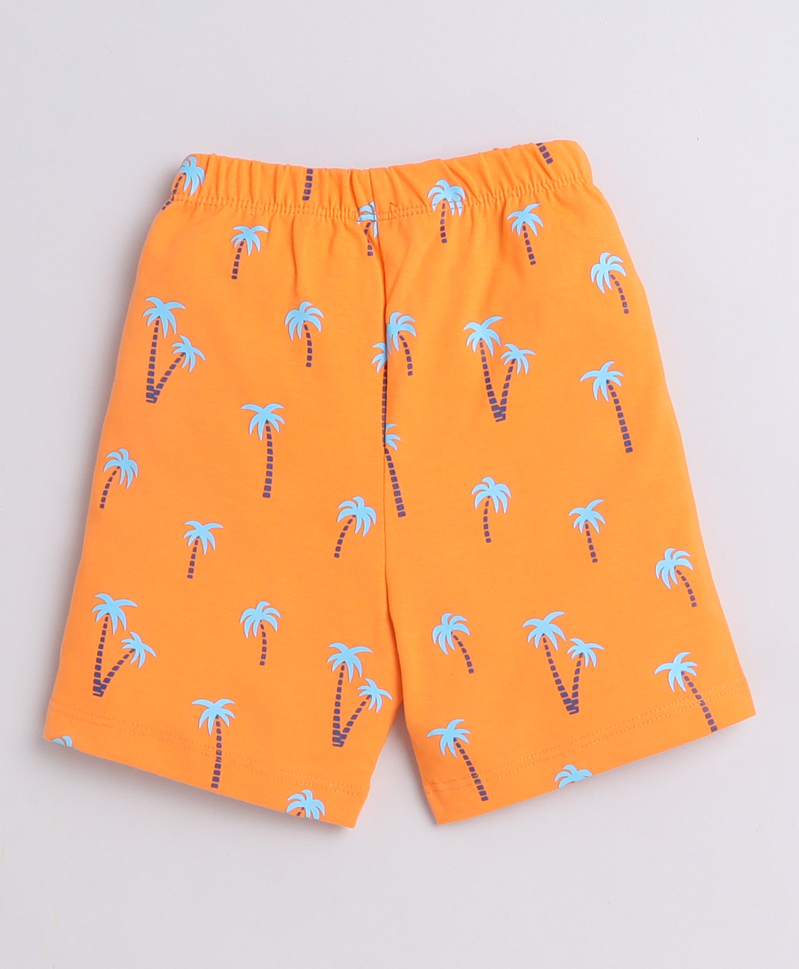 BUMZEE Navy & Orange Boys Shorts Pack Of 2