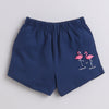 BUMZEE Navy & Pink Girls Shorts Pack Of 2