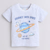BUMZEE Orange & Grey Boys Half Sleeves T-Shirt & Short Set