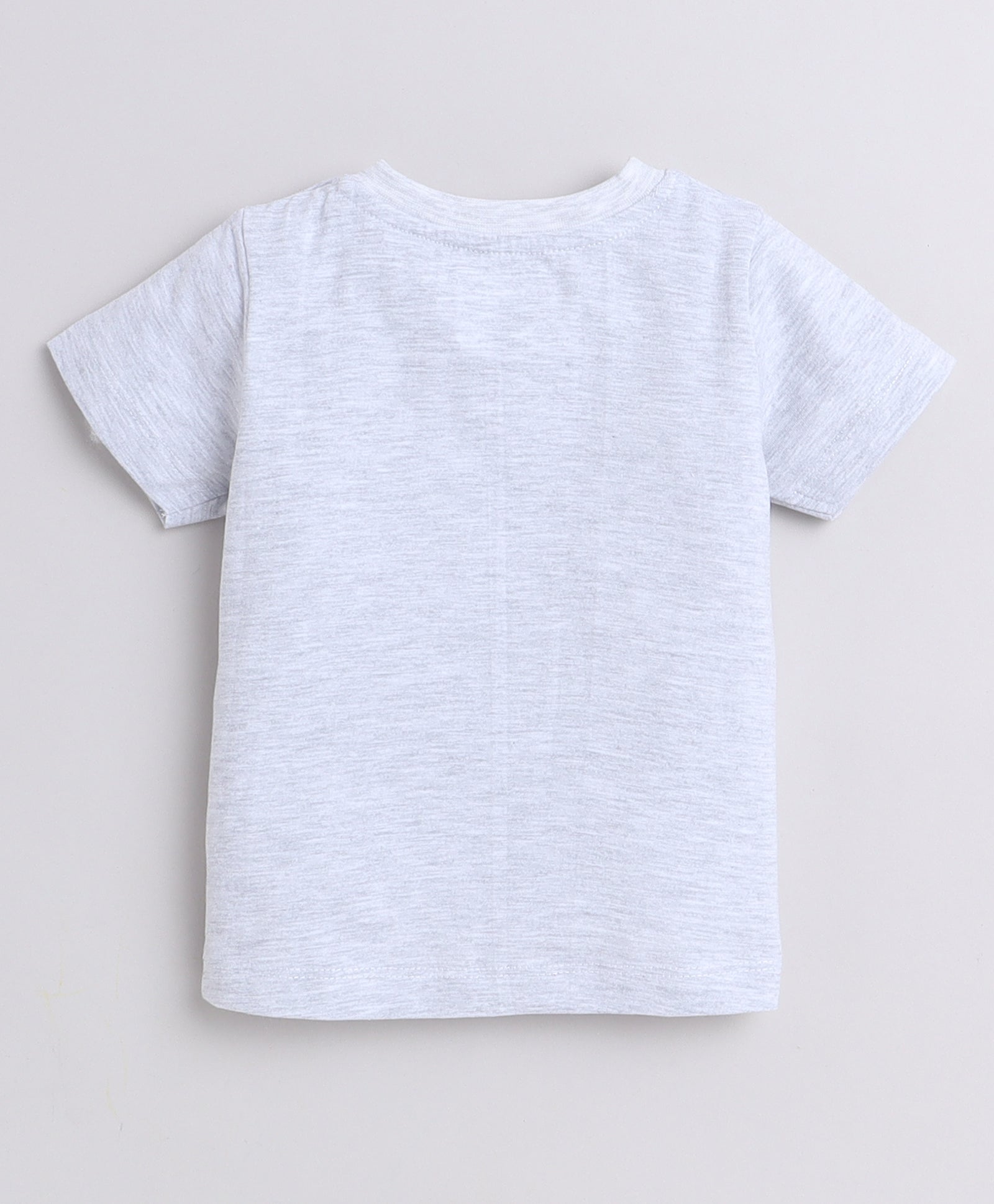 BUMZEE Orange & Grey Boys Half Sleeves T-Shirt & Short Set