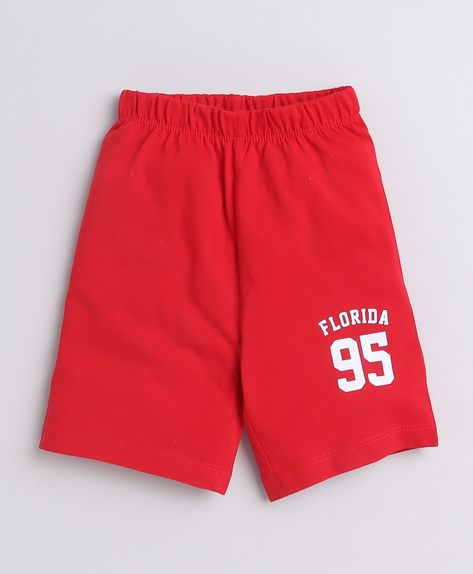 BUMZEE Red & Yellow Boys Shorts Pack Of 3