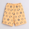 BUMZEE Red & Yellow Boys Shorts Pack Of 3