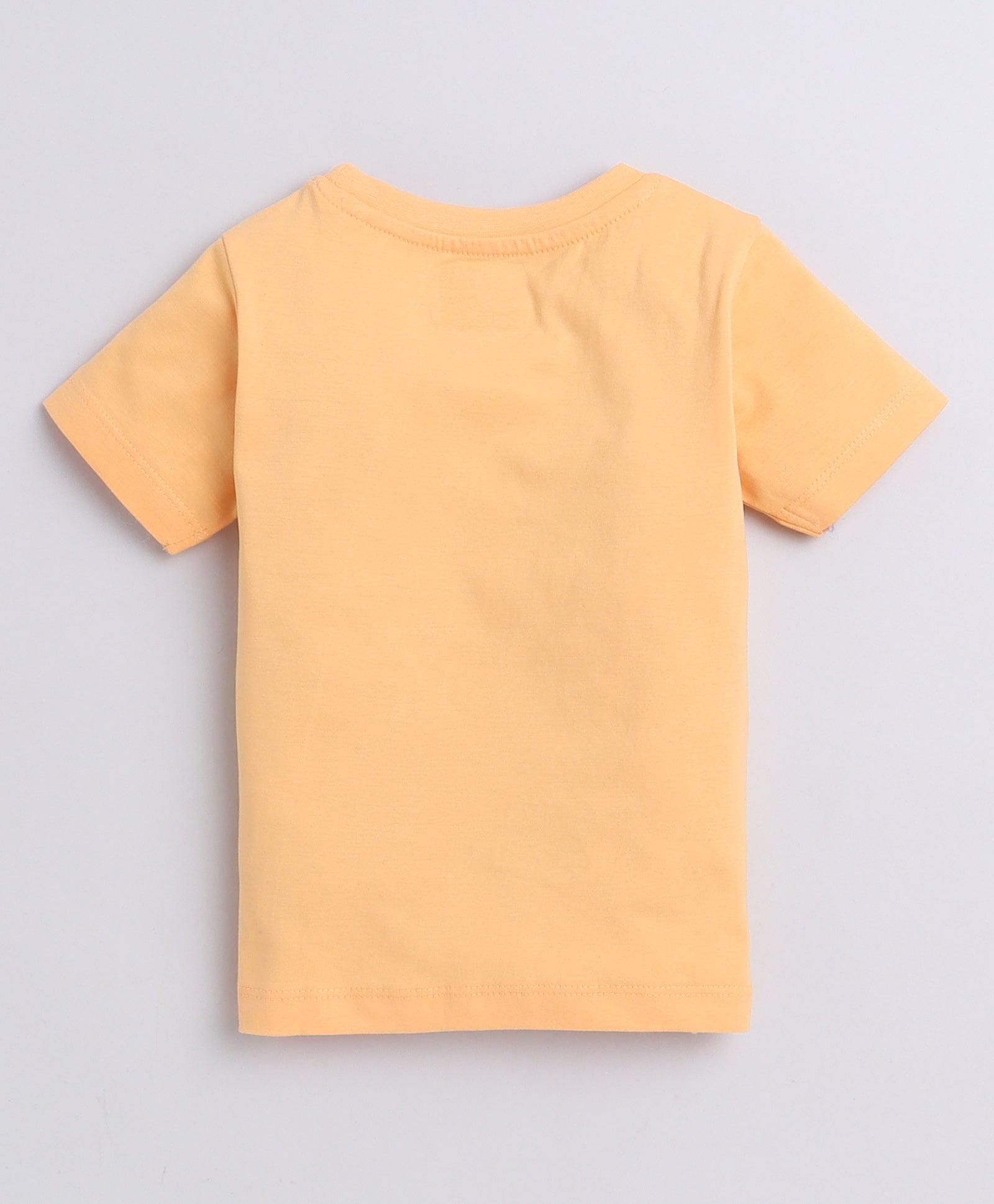 BUMZEE Sky Blue & Orange Boys Half Sleeves T-Shirts Pack Of 2