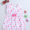 White Girls Sleeveless Frock