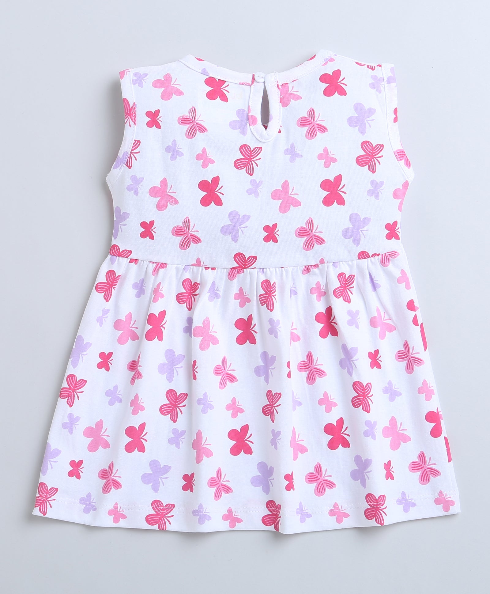White Girls Sleeveless Frock