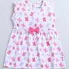 White Girls Sleeveless Frock