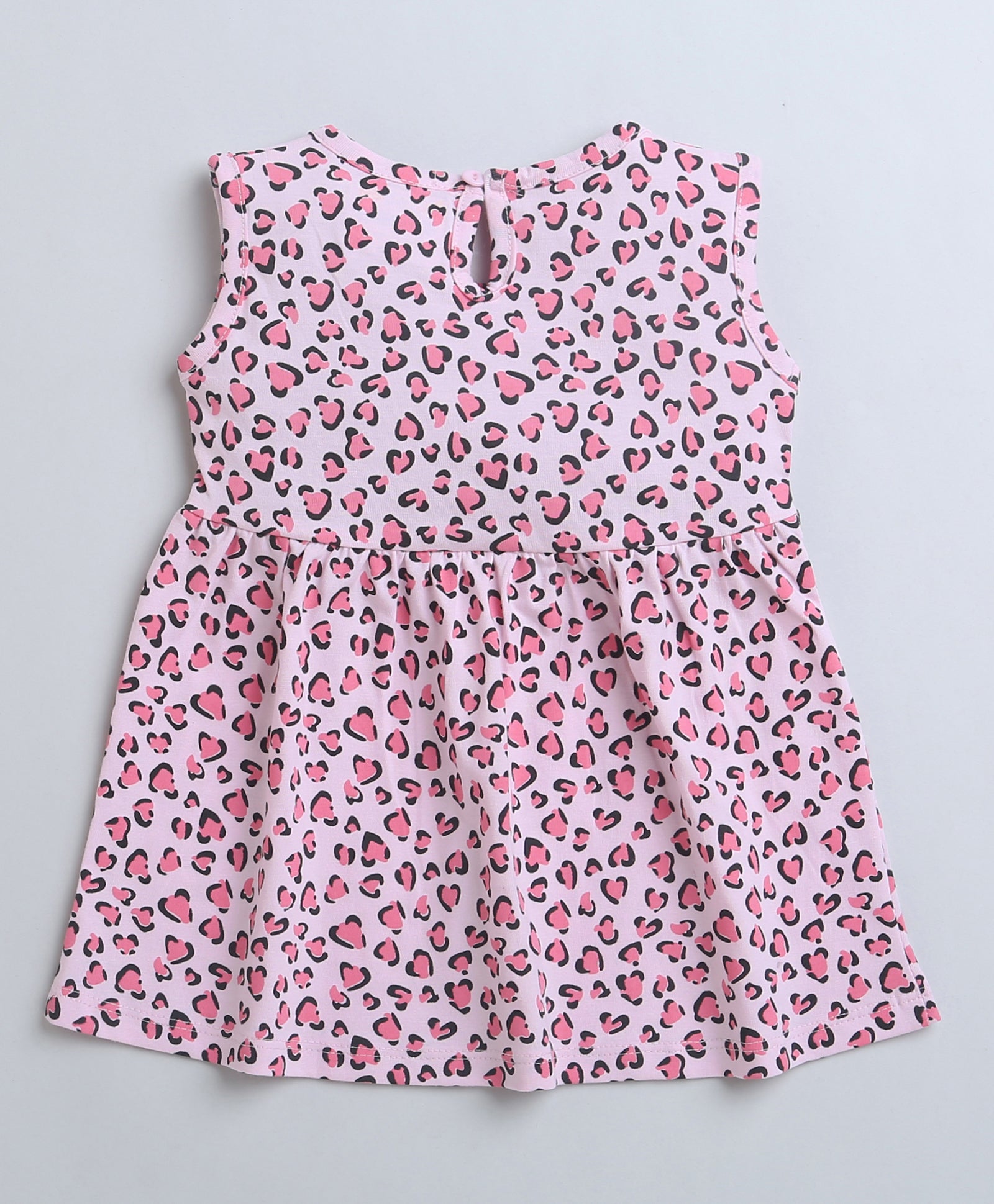 Pink Girls Sleeveless Frock