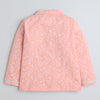 Girls 100% Cotton NA Nightsuit - Peach