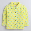 Girls 100% Cotton NA Nightsuit - Yellow