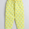 Girls 100% Cotton NA Nightsuit - Yellow