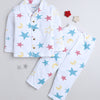 Boys 100% Cotton NA Nightsuit - White