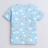 BUMZEE Powder Blue & Peach Girls Half Sleeves T-Shirts Pack Of 2