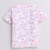 BUMZEE Pink & Yellow Girls Half Sleeves T-Shirts Pack Of 2
