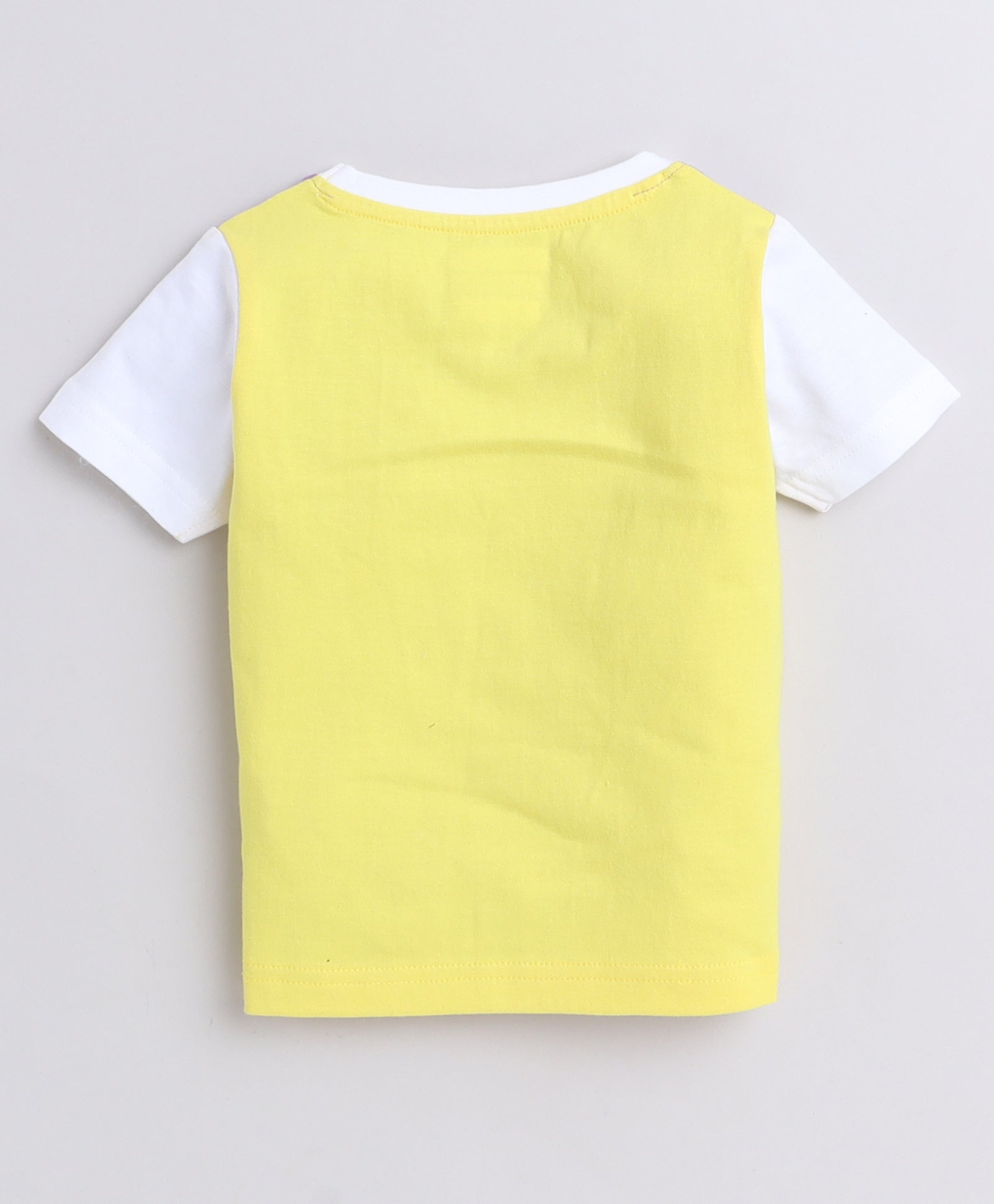 BUMZEE Mint & Yellow Girls Half Sleeves T-Shirts Pack Of 2