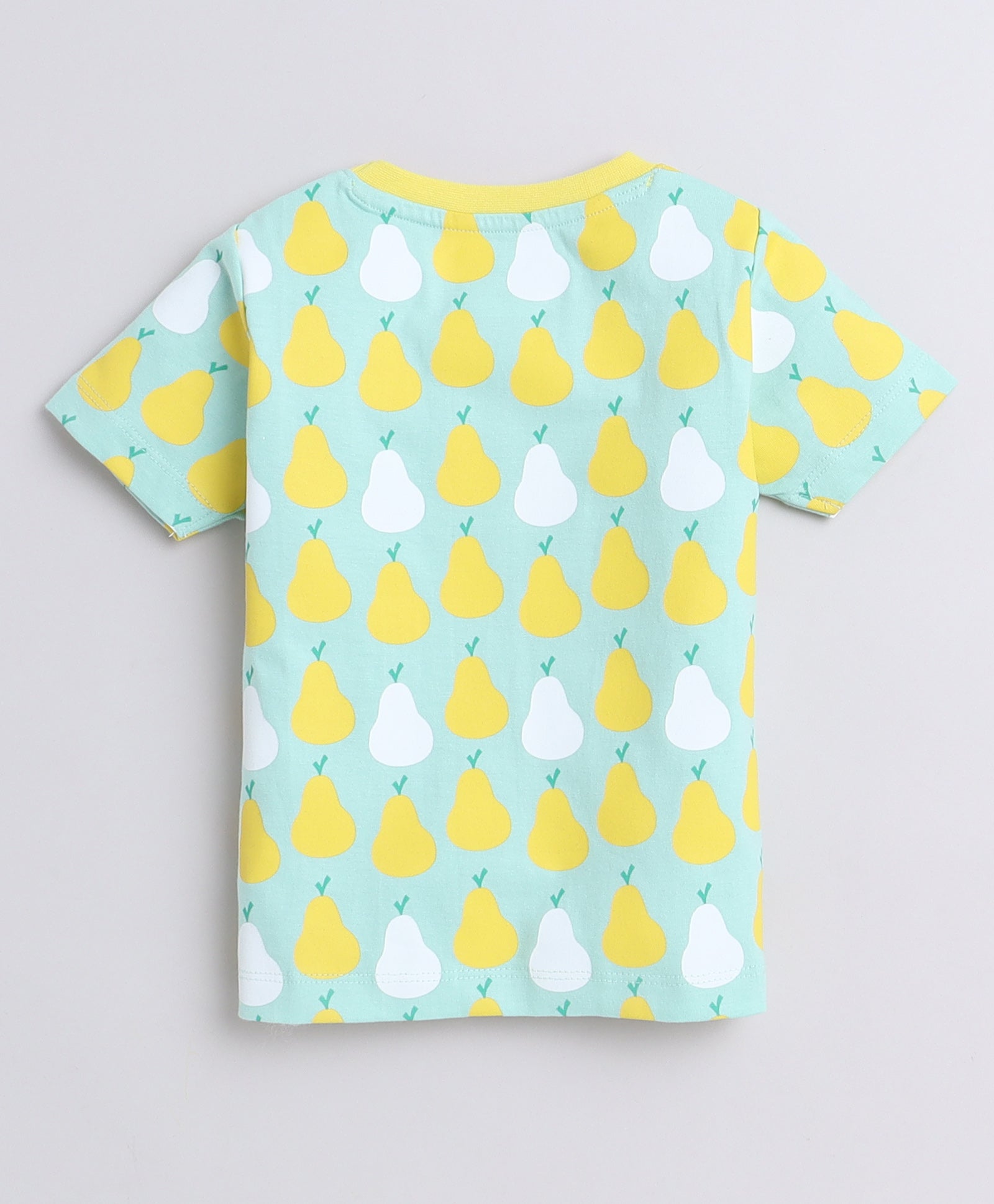 BUMZEE Mint & Yellow Girls Half Sleeves T-Shirts Pack Of 2