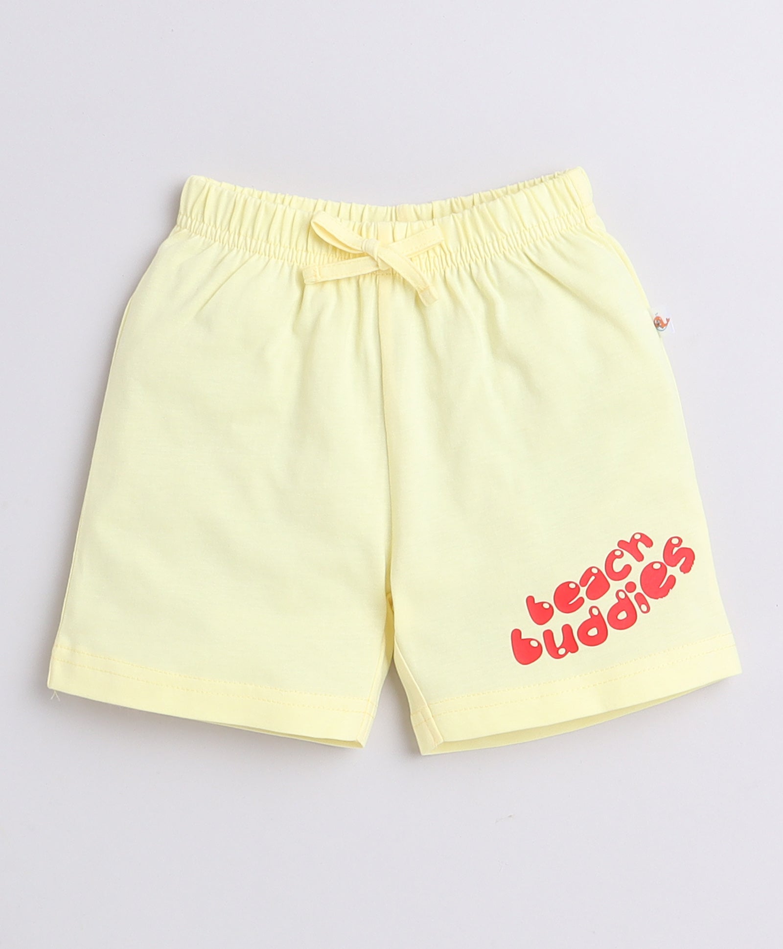 BUMZEE Mint & Yellow Boys Shorts Pack Of 2