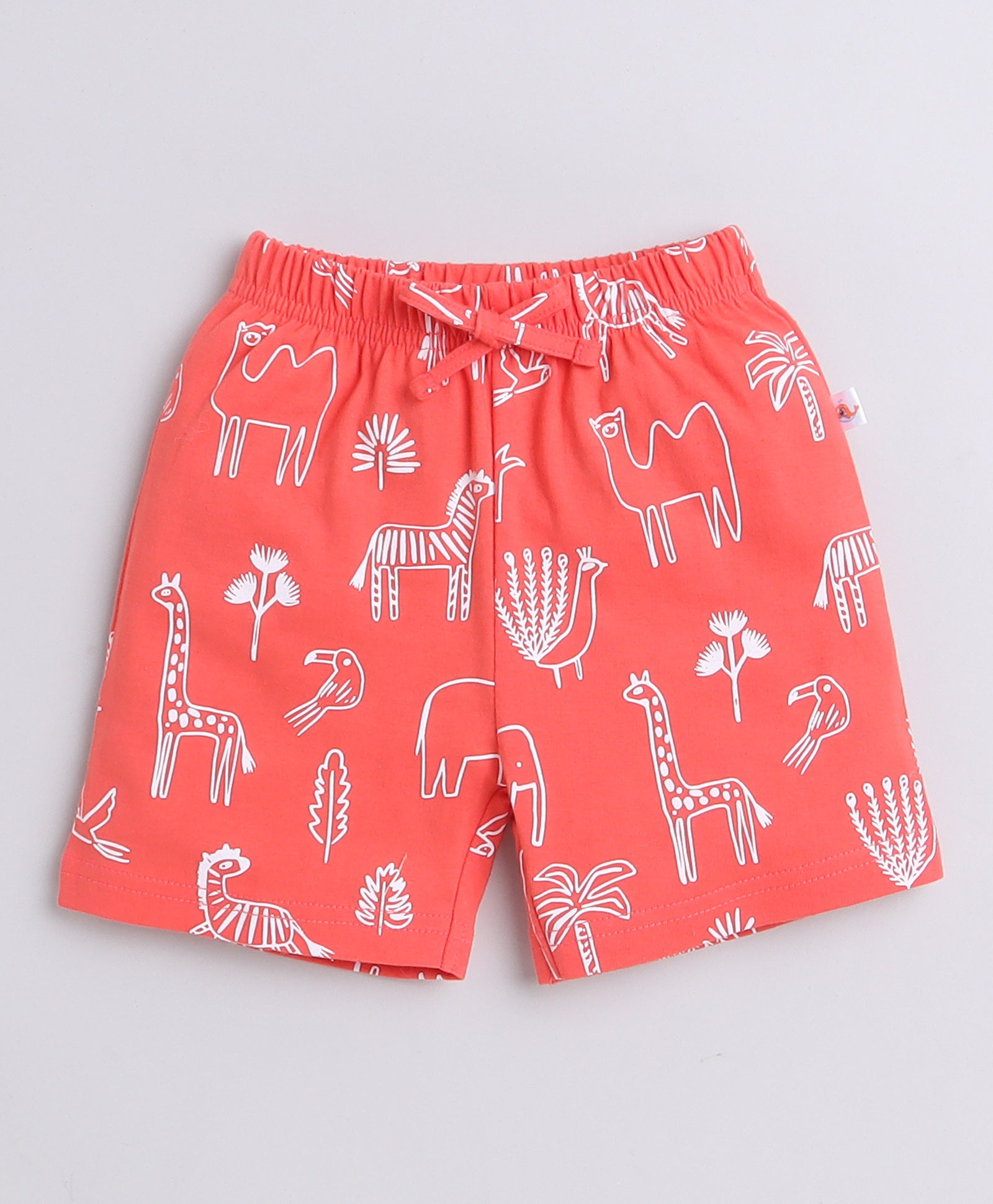 BUMZEE Navy & Coral Boys Shorts Pack Of 2