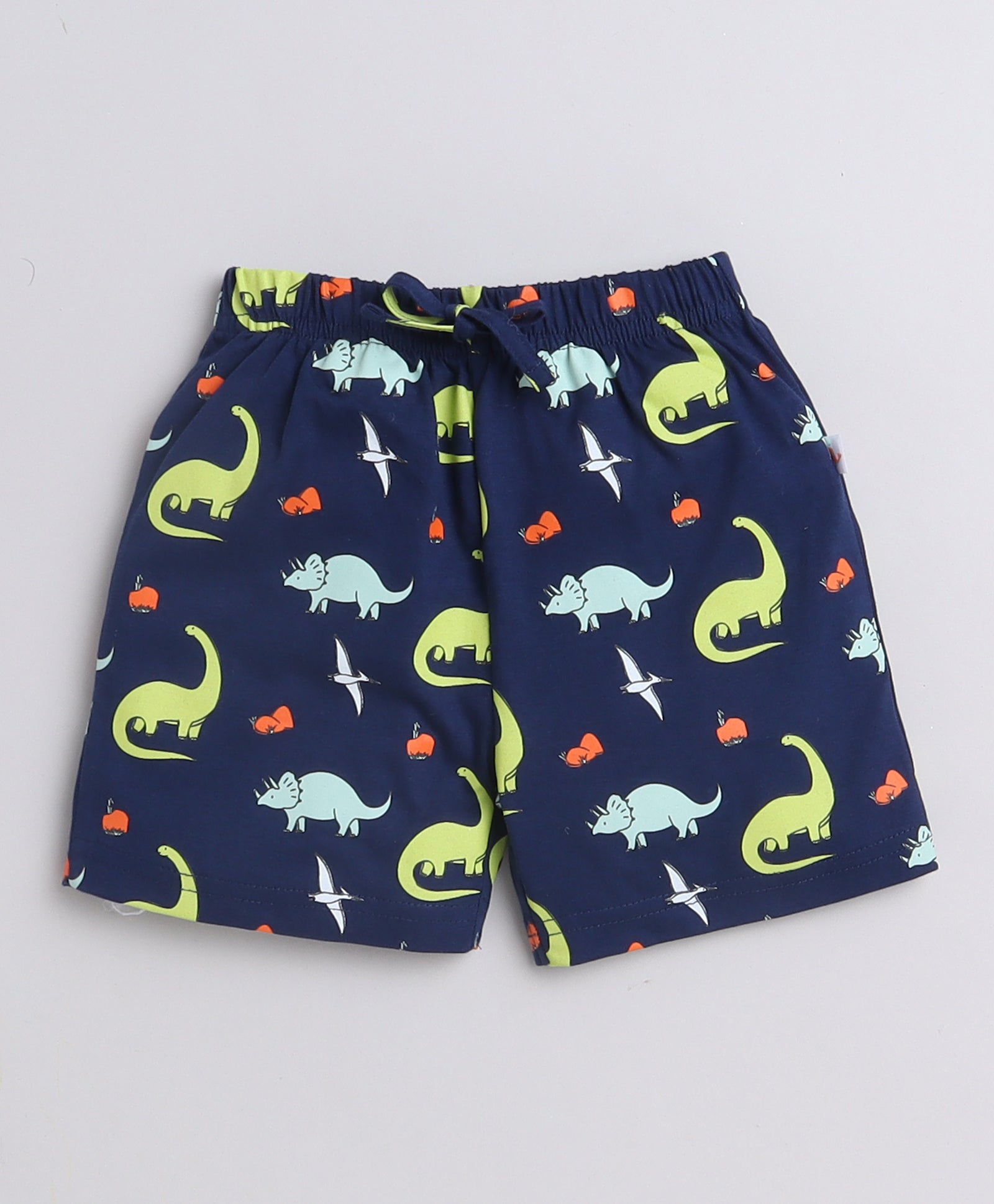 BUMZEE Navy & Red Boys Shorts Pack Of 2