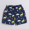 BUMZEE Navy & Red Boys Shorts Pack Of 2
