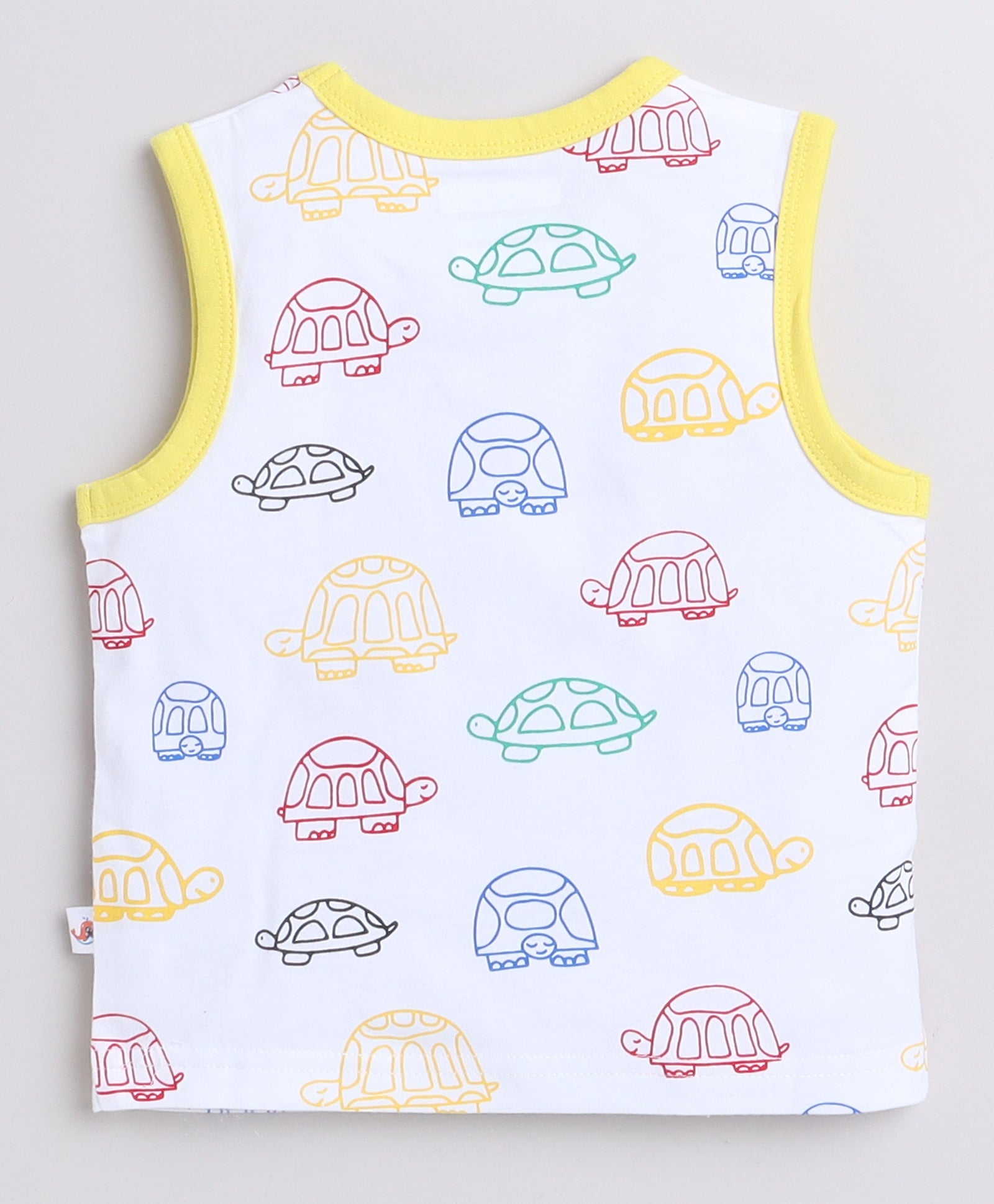 BUMZEE Blue & White Boys Sleeveless T-Shirts Pack Of 2