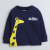 Boys 100% Cotton NA T-Shirt & Pyjama Set - Navy