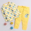 Boys 100% Cotton NA T-Shirt & Pyjama Set - Yellow