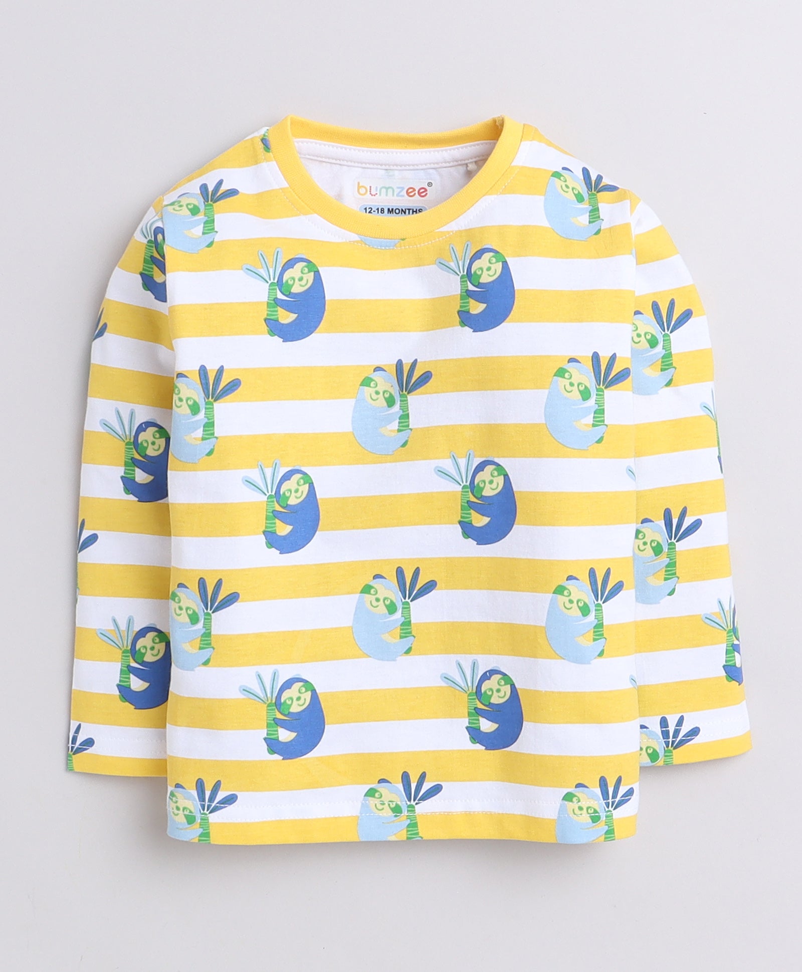Boys 100% Cotton NA T-Shirt & Pyjama Set - Yellow