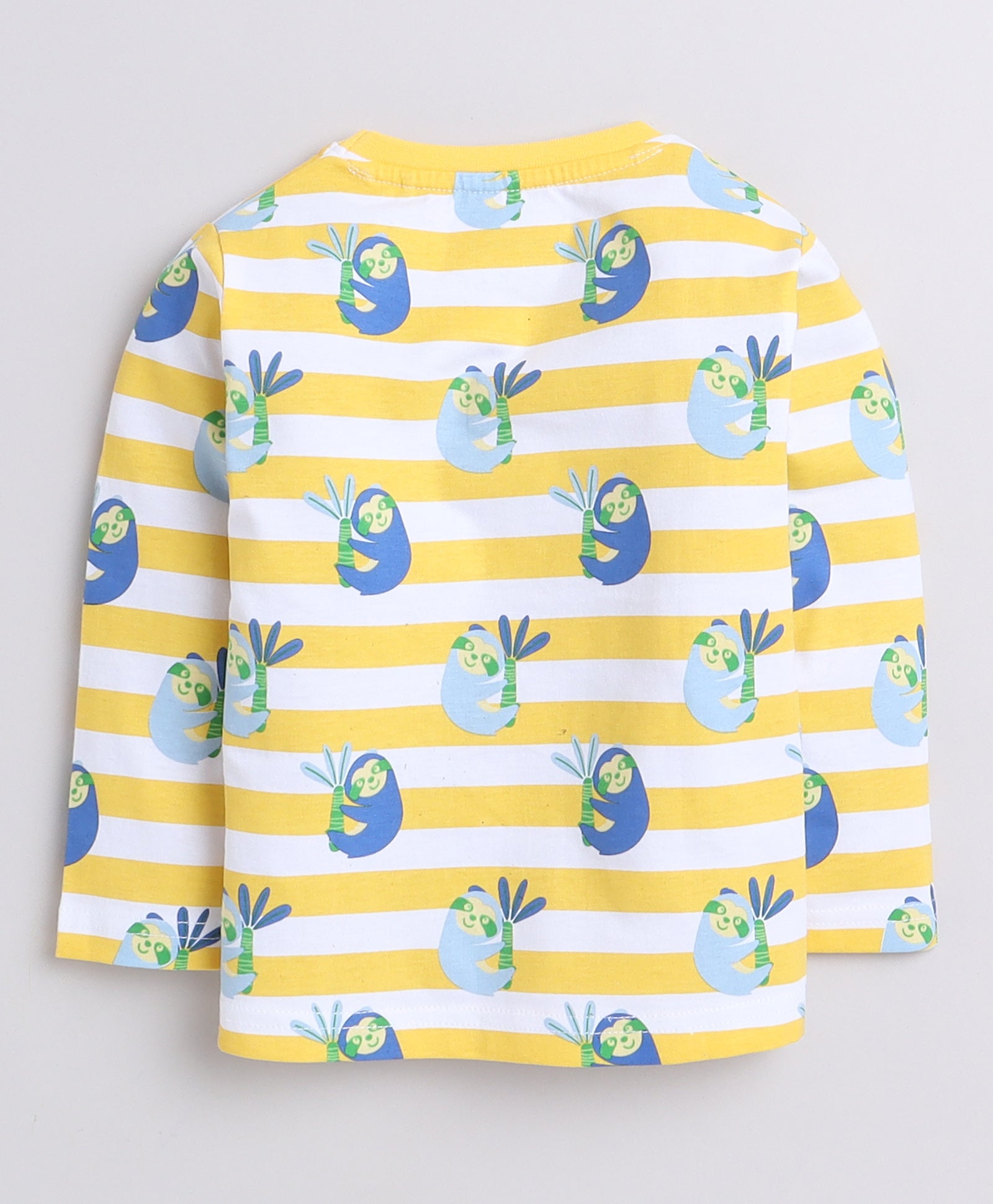 Boys 100% Cotton NA T-Shirt & Pyjama Set - Yellow