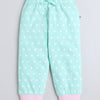 Girls 100% Cotton NA T-Shirt & Pyjama Set - Mint Green