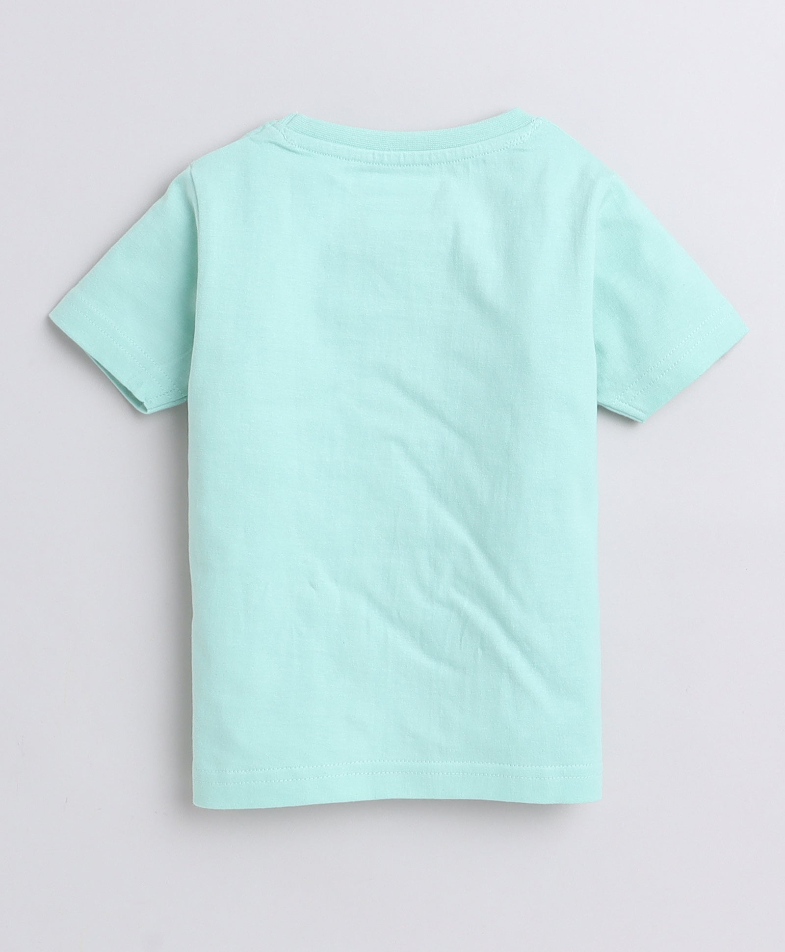 Boys 100% Cotton NA T-Shirt & Pyjama Set - Mint & Yellow