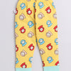 Boys 100% Cotton NA T-Shirt & Pyjama Set - Mint & Yellow