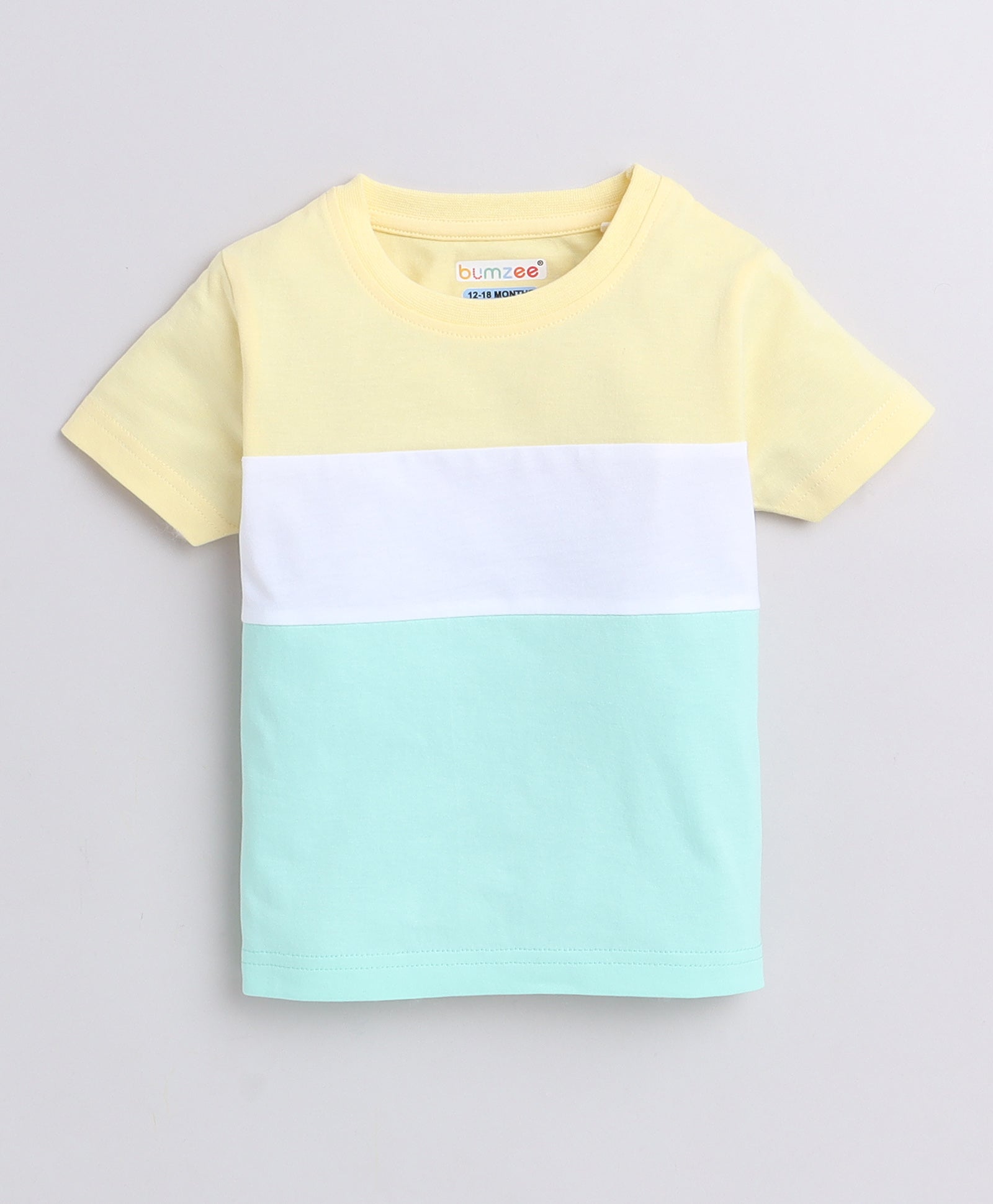 Boys 100% Cotton NA T-Shirt & Pyjama Set - Mint & Yellow