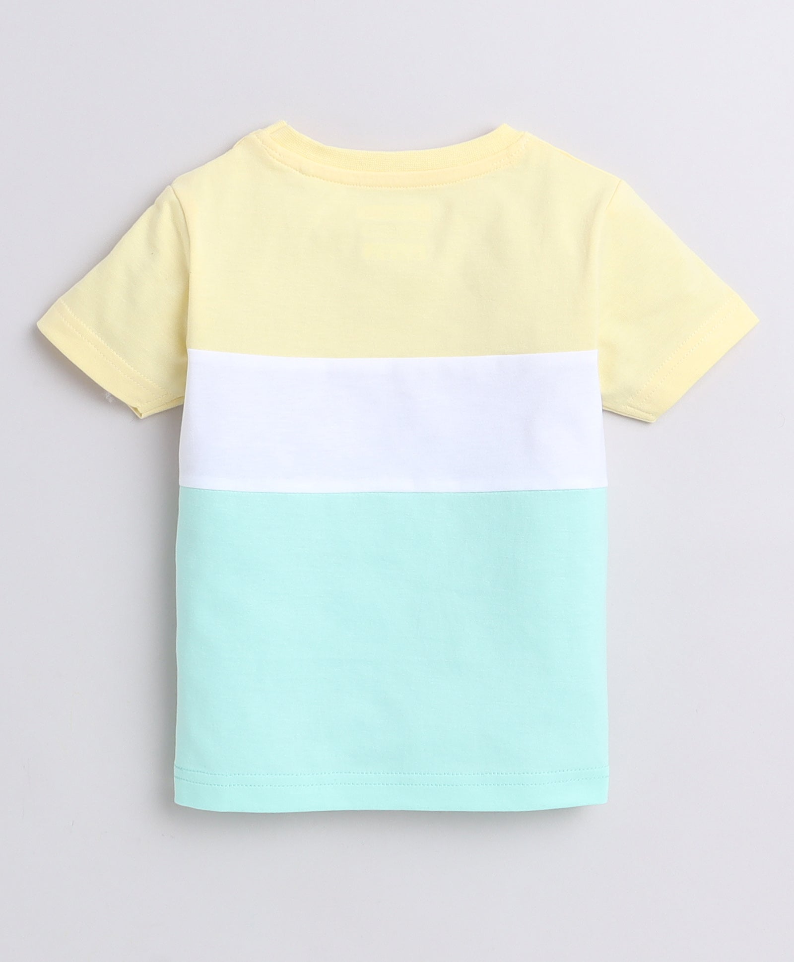 Boys 100% Cotton NA T-Shirt & Pyjama Set - Mint & Yellow