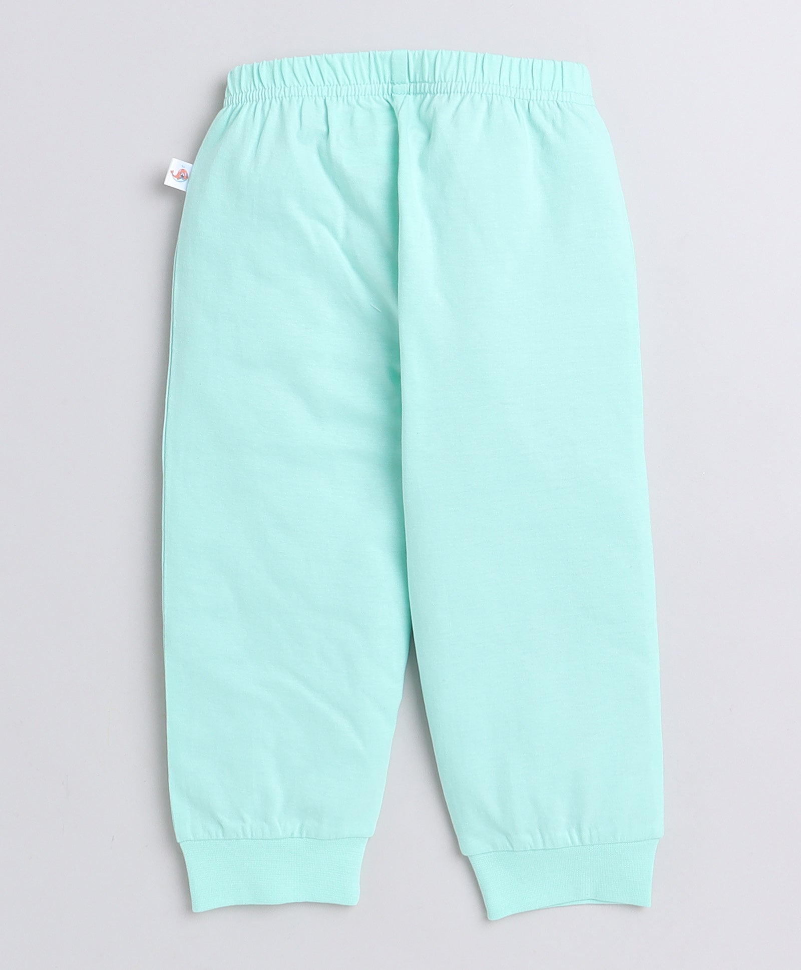 Boys 100% Cotton NA T-Shirt & Pyjama Set - Mint & Yellow