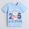 BUMZEE Sky Blue & White Boys Half Sleeves T-Shirt & Short Set