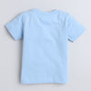 BUMZEE Sky Blue & White Boys Half Sleeves T-Shirt & Short Set